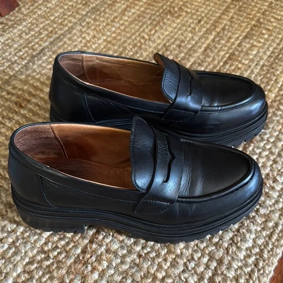 Miz mooz Legend Black Leather Loafers - Picture 3 of 6